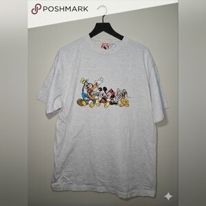 Vintage Mickey Inc. Embroidered Disney T-Shirt L/XL RARE